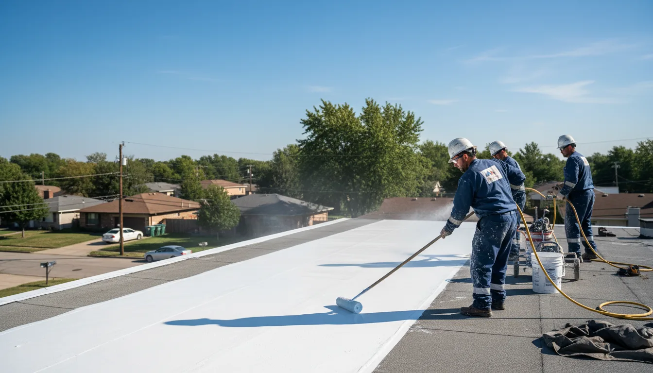 Commercial roof coating in Redford, MI near me